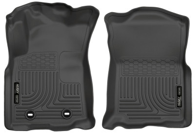 Husky Liners 2016-2022 Toyota Tacoma w/ Manual Trans WeatherBeater Front Black Floor Liners