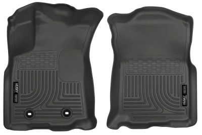 Husky Liners WeatherBeater Front Floor Liners, Black for 2016-2017 Toyota Tacoma w/ Auto Trans - Part #13951