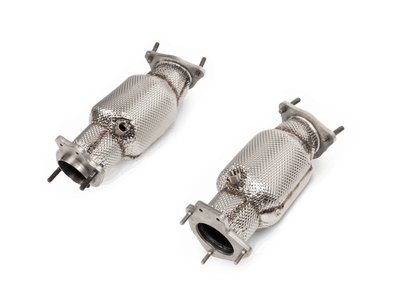 Akrapovic 2020-2024 Chevrolet Corvette C8 Link Pipe Set w/Catalytic Converter (SS)
