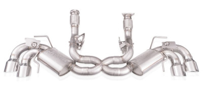 Stainless Works 2020-2024 Chevrolet Corvette C8 6.2L Redline Cat-Back Exhaust w/ Polished Tips