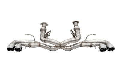 Corsa 2020-2024 Corvette C8 3in Xtreme Cat-Back Exhaust 4.5in Pol Quad Tips - Deletes stock AFM Valve