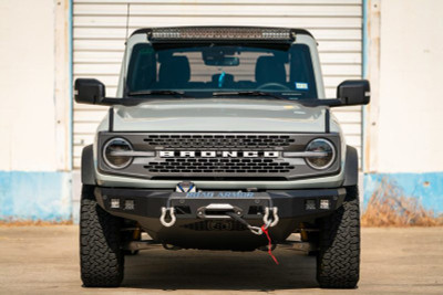 Road Armor 2021-2024 Ford Bronco Stealth Front Skid Plate - Tex Blk