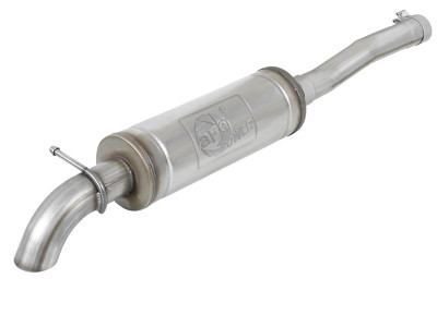 aFe Rock Duster 3in 409 SS Cat-Back Before Axle Turn-Down Exhaust 2007-2018 Jeep Wrangler (JK) V6 3.6L