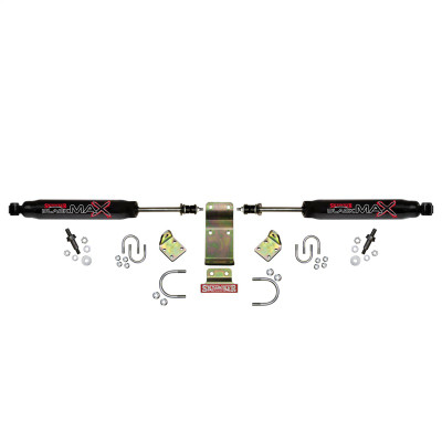 Skyjacker Dual Steering Damper Kit 2018-2025 Jeep Wrangler JL - Black - 8208