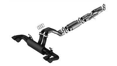 Borla ATAK SwitchFire Cat-Back Exhaust (Black Coated Tips) for 2021-2025 Jeep Wrangler Rubicon 392 6.4L - 140893CB