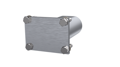 QTP 3in Weld-On QTEC Low Profile Conncetion Oval Tube Kit