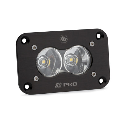 Baja Designs S2 Sport Flush Mount Work/Scene Pattern LED Work Light - Clear baj541006 - 541006