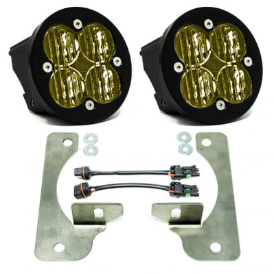 Baja Designs 2018+ Wrangler JL Rubicon Squadron-R Fog Pocket Kit Amber product photo