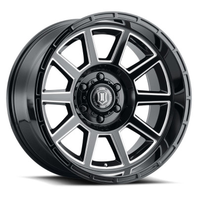 ICON Recoil Gloss Black Wheel 20x10 | 6x139.7 BC (6x5.5) | -24 Offset - fits Chevrolet Silverado 1500 1999-2026, GMC Sierra 1500 1999-2026, Chevrolet Tahoe 1992-2026, Chevrolet Suburban 1992-2026, GMC Yukon 1992-2026, and 23 more