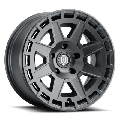 ICON Compass Satin Black Wheel 17x8.5 | 6x135 BC | +6 Offset - fits Ford F-150 2004-2026, Ford F-150 Raptor 2010-2026, Ford Expedition 2003-2026, Lincoln Navigator 2003-2026, Lincoln Mark LT 2006-2014