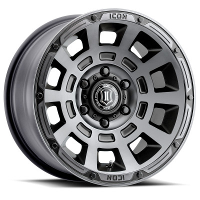 ICON Thrust Satin Black Wheel 17x8.5 product photo