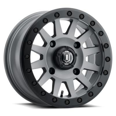 ICON Compression 15x7 4x156 38mm Offset 5+2 BS 132mm Bore Titanium Wheel - 5015705655TT