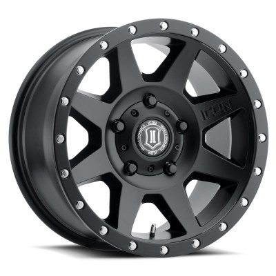 ICON Rebound Satin Black Wheel 18x9 | 5x150 BC | +25 Offset - fits Toyota Land Cruiser 1998-2021, Toyota Tundra 2000-2021, Toyota Sequoia 2001-2022, Lexus LX470 1998-2007, Lexus LX570 2008-2021