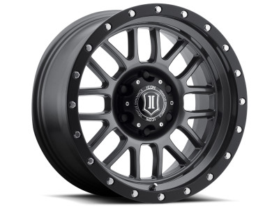ICON Alpha Wheel 17x8.5 | 5x127 BC (5x5) | +0 Offset - fits Jeep Grand Cherokee SRT 2006-2021, Jeep Grand Cherokee Trackhawk 2018-2021, Dodge Durango SRT 2018-2026, Jeep Wrangler JL 2018-2026, Jeep Wrangler JK 2007-2018, and 10 more