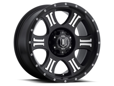 ICON Shield Satin Black Wheel 17x8.5 product photo