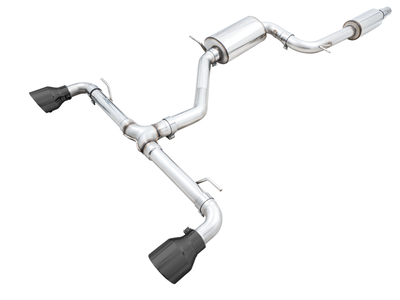 AWE Tuning 2022-2025 VW GTI MK8 Touring Edition Exhaust | Diamond Black Tips | 3015-33658