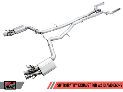AWE Tuning Mercedes-Benz W213 AMG E63/S Sedan/Wagon SwitchPath Exhaust System - for DPE Cars - 3025-31044