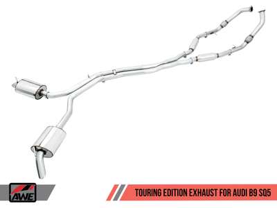 AWE Tuning Audi B9 2018-2026 SQ5 Non-Resonated Touring Edition Cat-Back Exhaust | No Tips (Turn Downs) | 3020-31022