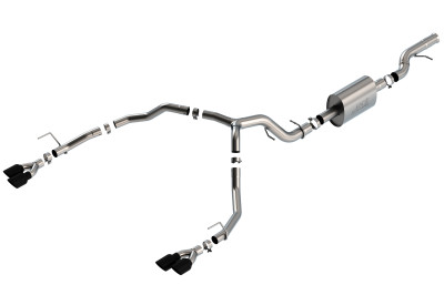 Borla 2021-2026 Tahoe / Yukon 6.2L V8 2/4WD 4DR T-304 SS S-Type Cat-Back Exhaust w/ Black Chrome Tips