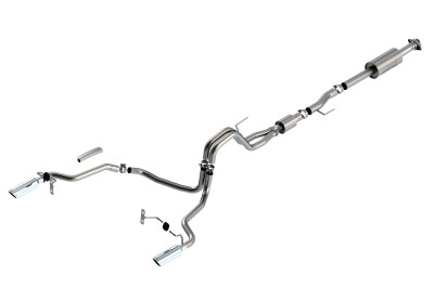 Borla 2021-2024 F-150 5.0L 4DR CC SB EC STB LARIAT/KR/PLATINUM/LTD 3/2.25 SRE Cat-Back S-Type CHR Tips