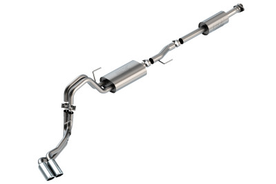 Borla 2021-2024 F-150 3.3L CC SB EC STB XL/XLT/LARIAT/KR/PLNM/LTD 3/2.25 DSE Cat-Back ATAK Chrome Tips