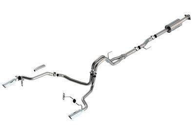 Borla 2021-2024 F-150 2.7L/3.5L 4DR CC SB EC STB LARI/KING R/PLINUM/LTD 3/2.25 SRE CB S-Type CHR Tips