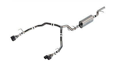 Borla 2021-2026 Tahoe / Yukon 5.3L V8 2/4WD 4DR 3in/2.75in Touring Cat-Back Exhaust -Carbon Fiber Tips