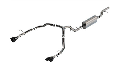 Borla 2021-2026 Tahoe / Yukon 5.3L V8 2/4WD 4DR 3in/2.75in Touring Cat-Back Exhaust -Black Chrome Tips