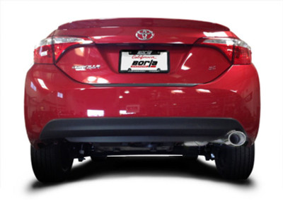 Borla 14-17 Toyota Corolla S 1.8L AT/MT FWD 4Dr S-Type Single Oval Rolled Angle-Cut Rear Sec Exhaust