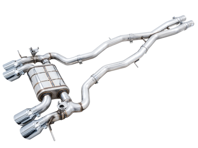 AWE SwitchPath Catback Exhaust for BMW G8X M3/M4 - Chrome Silver Tips - 3025-43480