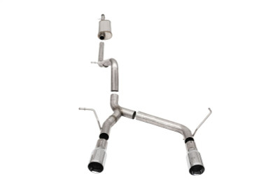 Corsa 07-18 Jeep Wrangler JKU 3.6L Sport 2.75in Cat-Back Exhaust w/ Single 4in Tips