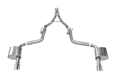 Corsa Xtreme Valved / 2.75 in Cat-Back  | 2015-2023 Charger 392 6.4L SRT | Hellcat | Redeye 6.2L with Single 4.5in Polished Tips - 21072