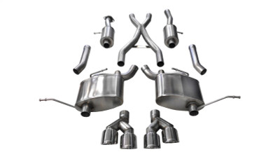 Corsa 11-20 Jeep Grand Cherokee 3.6L V6 Polished Sport Cat-Back Exhaust