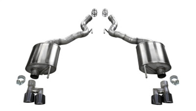 Corsa 18-20 Ford Mustang GT Convertible w/o Active Valves Sport Axle-Back w/ Black PVD 4in Tips