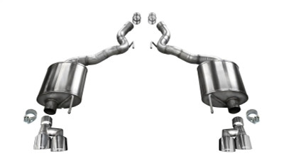 Corsa 18-20 Ford Mustang GT Convertible w/o Active Valves Sport Axle-Back w/ Polished 4in Tips