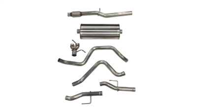 Corsa 19+ GM Silverado/Sierra 5.3L V8 3in Dual Rear Exit 157in Wheelbase Catback - Sport (No Tips)