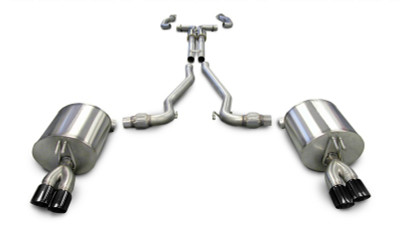Corsa 08-09 Pontiac G8 GXP 6.0L V8 Sport Cat-Back w/ Dual 3in Black Tips