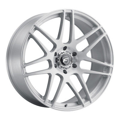 Forgestar F258 22X10 X14 DC 6X139.7 ET30 BS6.7 Gloss Brushed Silver 106.1 - F25820084P30 for Chevrolet Silverado 1500 2019-2026, GMC Sierra 1500 2019-2026, Cadillac Escalade 2019-2026, GMC Yukon 2019-2026, Chevrolet Tahoe 2019-2026, Chevrolet Suburban 2019-2026, Ram 1500 / Rebel 2019-2026, Ram TRX 2021-2026