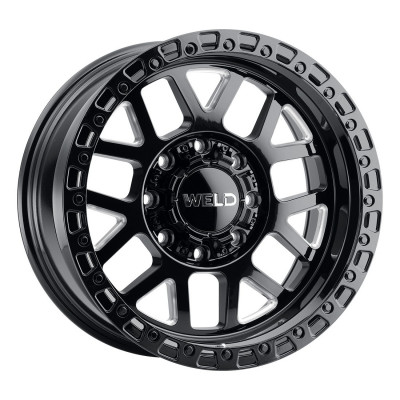 Weld Off-Road Cinch Wheel Gloss Black 17x9.0 | 6x135 BC / 6x139.7 BC (6x5.5) - fits Ford F-150 2004-2026, Ford F-150 Raptor 2010-2026, Ford Expedition 2003-2026, Chevrolet Silverado 1500 1999-2026, GMC Sierra 1500 1999-2026, and 1 more