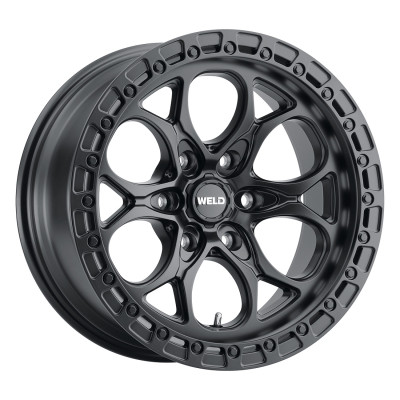 Weld Off-Road Ledge 6 Wheel Satin Black / Black Ring 20x9 | 6x135 BC - fits Ford F-150 2004-2026, Ford F-150 Raptor 2010-2026, Ford Expedition 2003-2026, Lincoln Navigator 2003-2026
