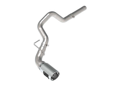aFe Large Bore-HD 3in 409-SS DPF-Back Exhaust System w/ Polished Tip 14-19 RAM 1500 V6 3.0L (td) - 49-42065-P