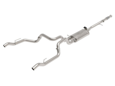 aFe Gemini XV 3in 304 SS Cat-Back Exhaust w/ Cutout 19-21 GM Silverado/Sierra 1500 V8 - 49-34138