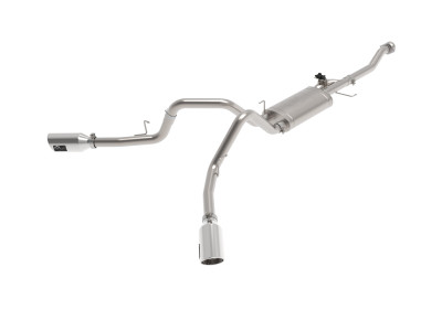 aFe Gemini XV 3in 304 SS Cat-Back Exhaust 2021-2023  F-150 V6 2.7L/3.5L (tt)/V8 5.0L w/ Polished Tips - 49-33129-P