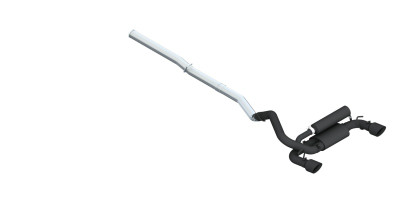 MBRP ARMOR BLK Cat-Back Exhaust, Black-Coated Aluminized Steel - 2016-2018 Ford Focus RS 2.3L - S4203BLK
