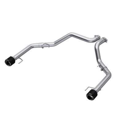 MBRP 2021-2025 Ford F-150 Raptor STREET 3" Axle-Back Dual Rear Exit T304 Exhaust System (Carbon Fiber Tips) - S52663CF