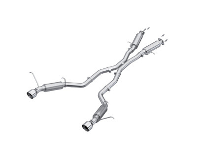 MBRP ARMOR Lite Cat-Back Exhaust, Aluminized Steel - 2012-2021 Jeep Grand Cherokee SRT 6.4L - S5525AL