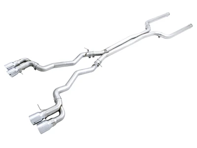 AWE Tuning 2018-2023 BMW M5 (F90) 4.4T AWD Cat-back Exhaust | Track Edition (Chrome Silver Tips) | 3020-42070