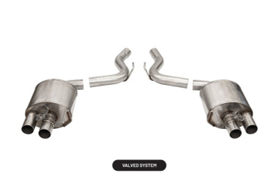 Corsa 2015-2020 Ford Mustang GT350/R 5.2L V8 Dual Rear Axle-Back- Stainless Dual Rear Exit