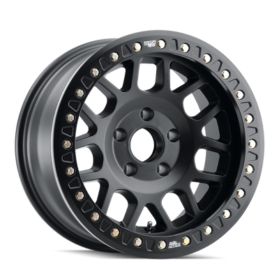 Dirty Life 9312 Mesa Race Matte Black Wheel 17x9 | 5x127 BC (5x5) | -12 Offset - fits Jeep Wrangler JL 2018-2026, Jeep Wrangler JK 2007-2018, Jeep Gladiator JT 2020-2026, Jeep Commander 2006-2010, Chevrolet C/K1500 2WD 1967-1998, and 7 more
