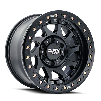 Dirty Life 9313 Enigma Race 17x9 / 5x127 BP / -12mm Offset / 78.1mm Hub Matte Black Wheel